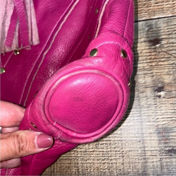 Le Bulga Pink All Leather Large Hobo - Picture 13 of 15